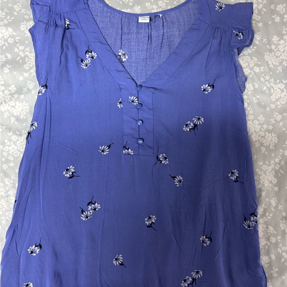 Old Navy Purple Floral Women's Blouse